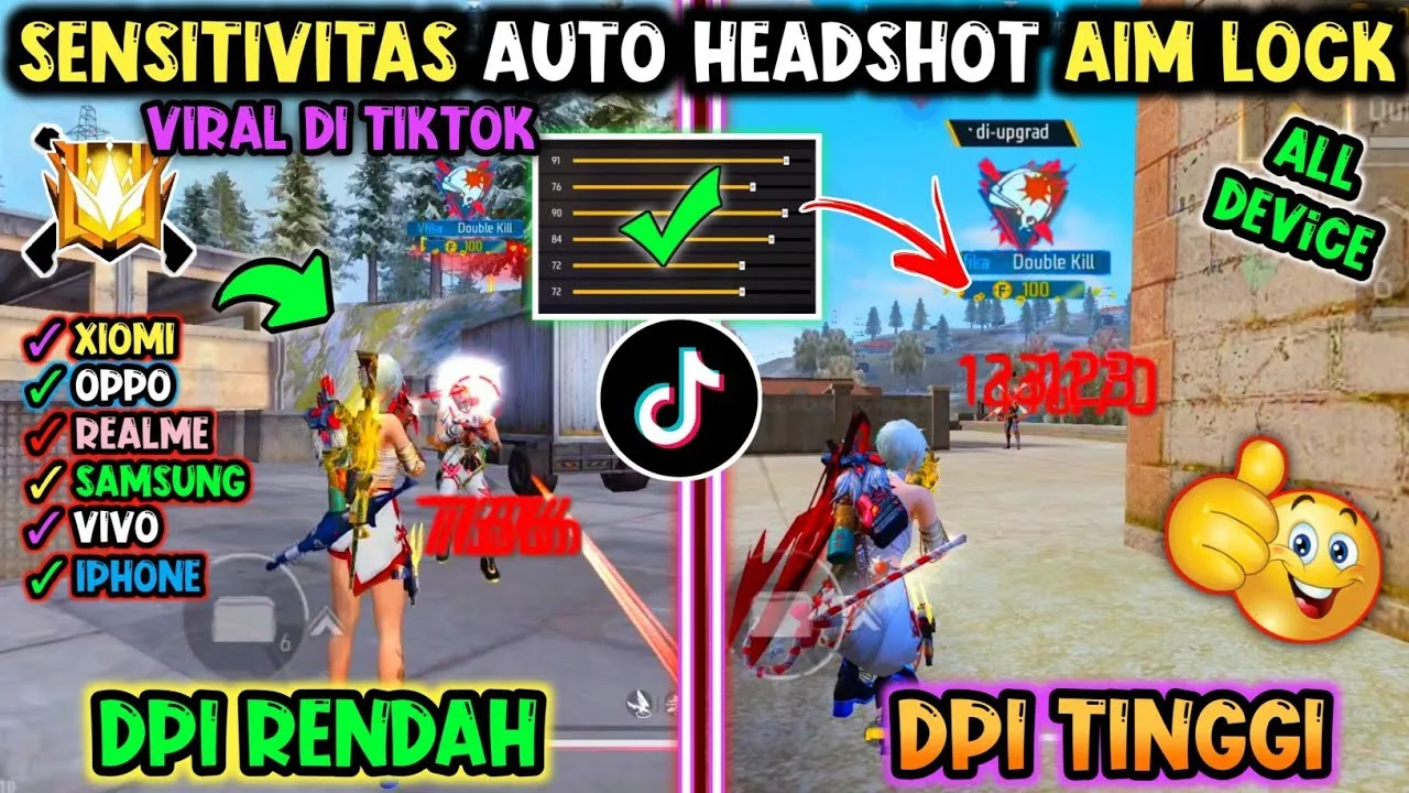 Pengaturan Sensitivitas Terbaik untuk Auto Headshot di FF