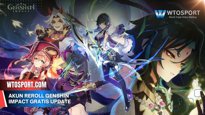 Akun Reroll Genshin Impact gratis update 2025 siap pakai langsung