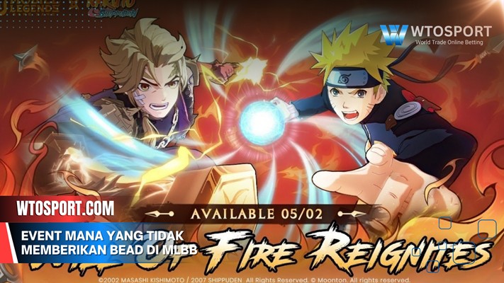 Event mana yang tidak memberikan bead di mlbb x naruto