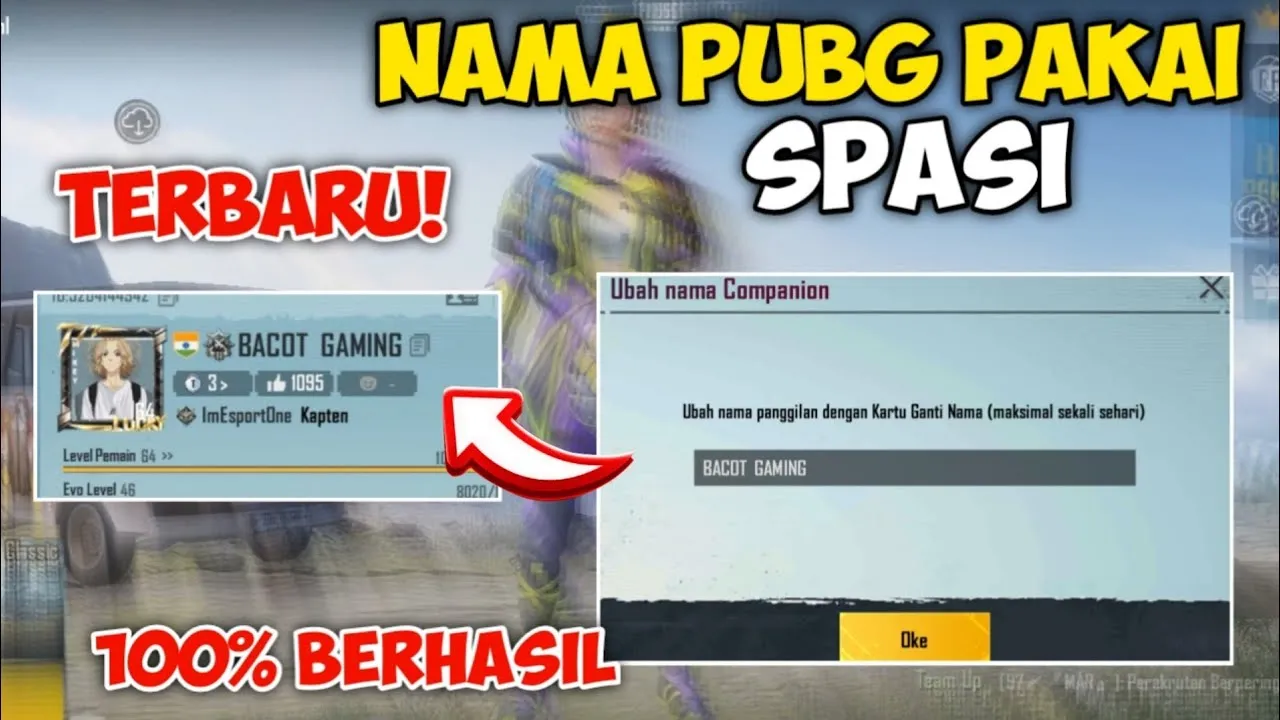 Huruf Kapital Spasi PUBG Keren Tren 2025