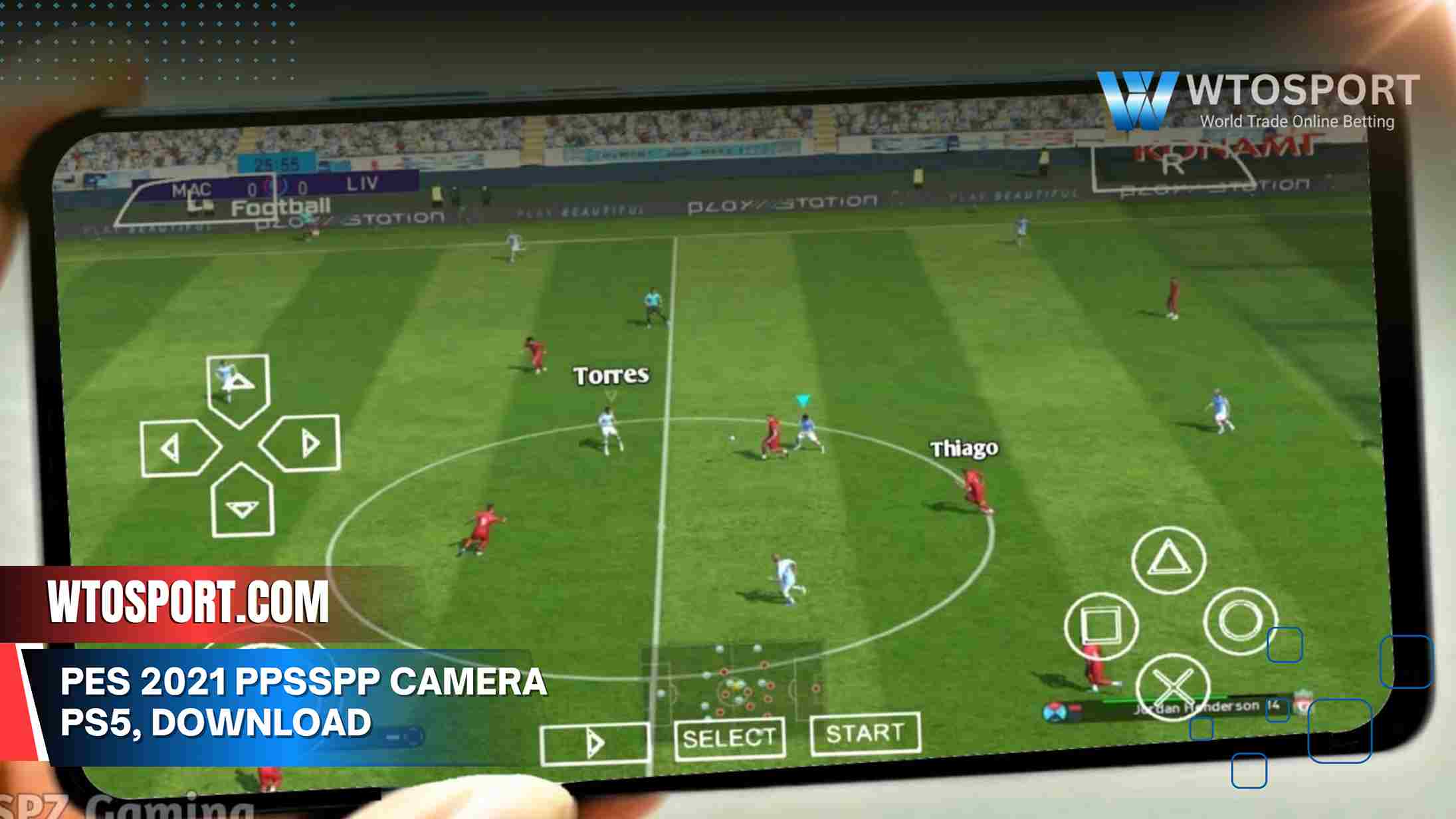 PES 2021 PPSSPP Camera PS5, Download & Cara Settingnya