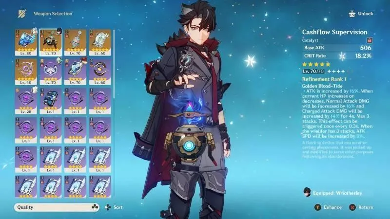 Cara Build Wriothesley Genshin Impact Agar OP di 2025