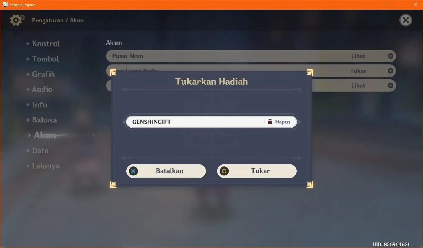 Panduan Redeem Code Genshin Impact Web Update Terbaru, Mudah!