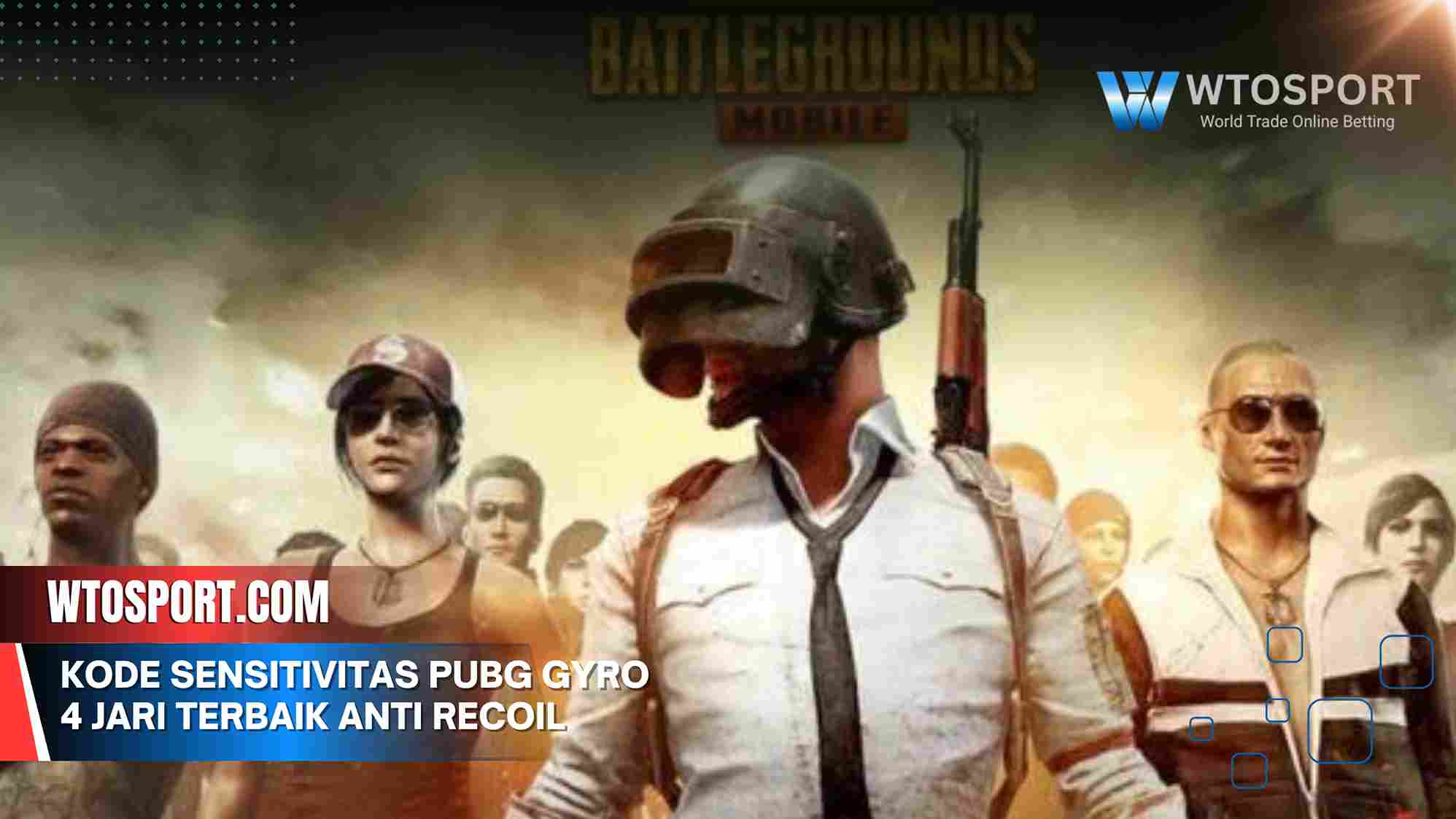 Kode sensitivitas PUBG Gyro 4 jari Terbaik Anti Recoil