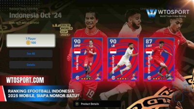 Ranking eFootball Indonesia 2025 Mobile, Siapa Nomor Satu?