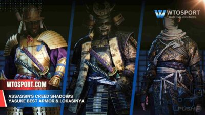 Assassin's Creed Shadows Yasuke Best Armor & Lokasinya