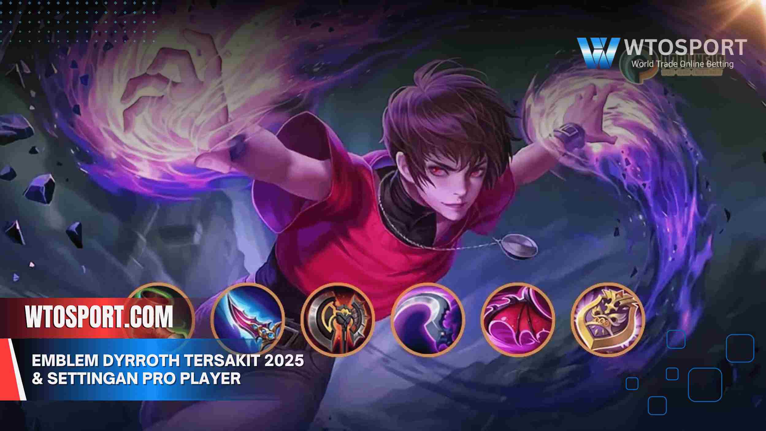 Emblem Dyrroth Tersakit 2025 & Settingan Pro Player