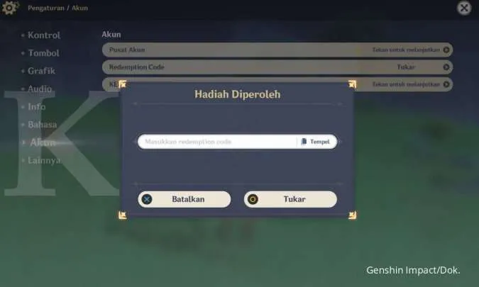 Klaim Hadiah Primogem dan Mora Gratis Sebelum Hangus