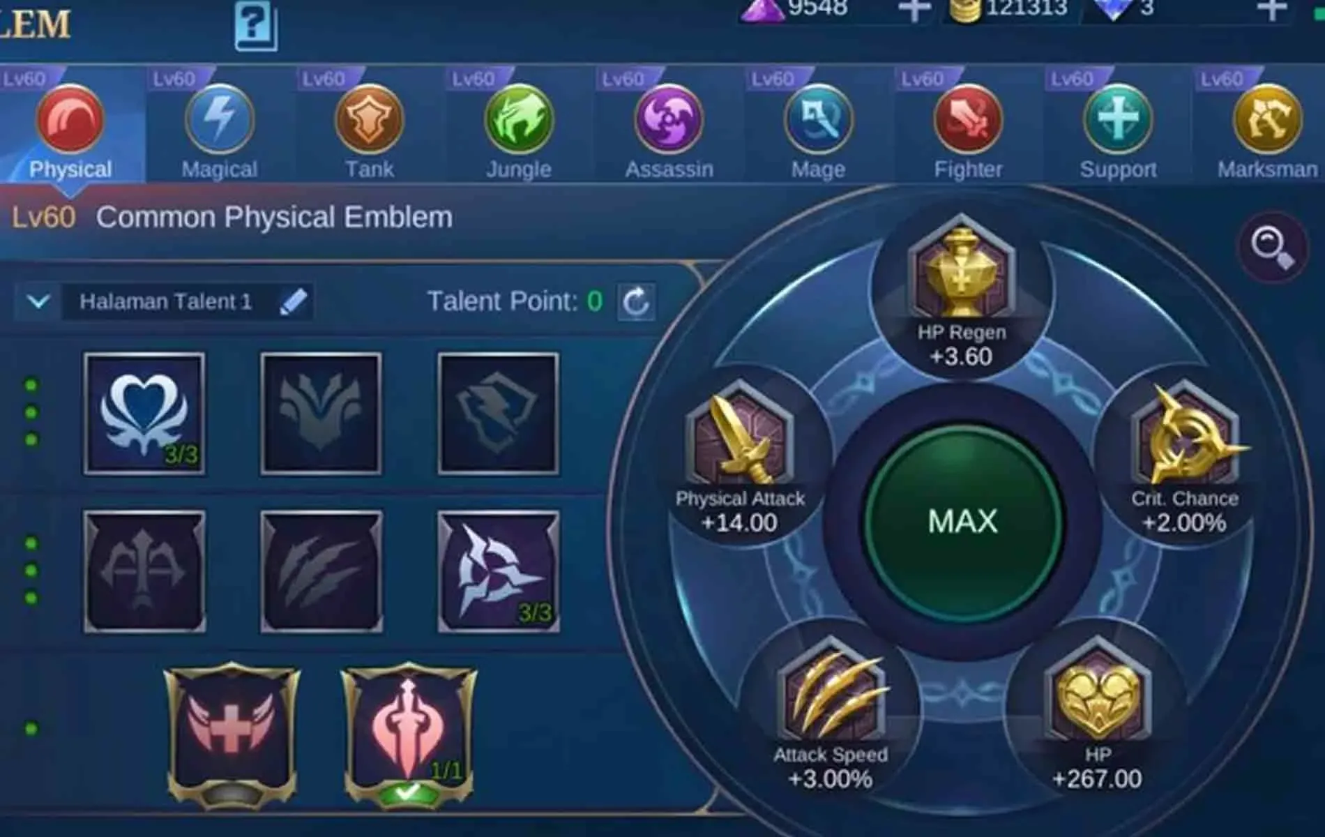 Panduan talent dan atribut emblem untuk semua hero mage.