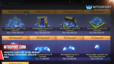 Praktis! Cara Top Up ML Murah via Pulsa Telkomsel Mulai 5 Ribu