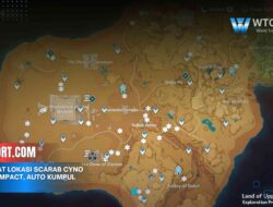 Rute Cepat Lokasi Scarab Cyno Genshin Impact, Auto Kumpul Banyak