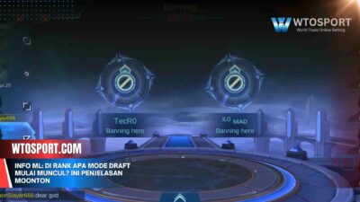 Info ML: Di rank apa mode draft mulai muncul? Ini Penjelasan Moonton