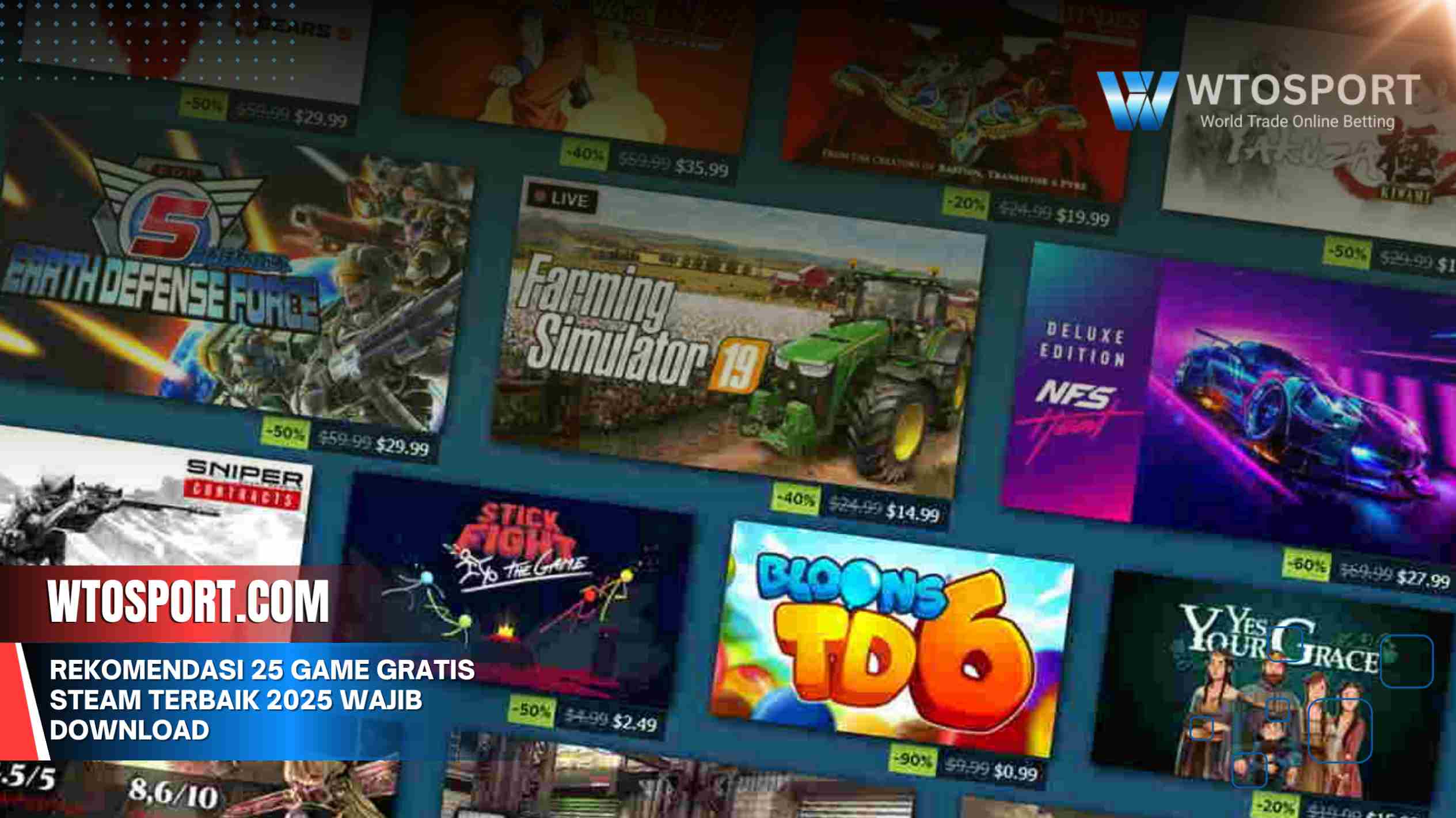 Rekomendasi 25 Game Gratis Steam Terbaik 2025 Wajib Download