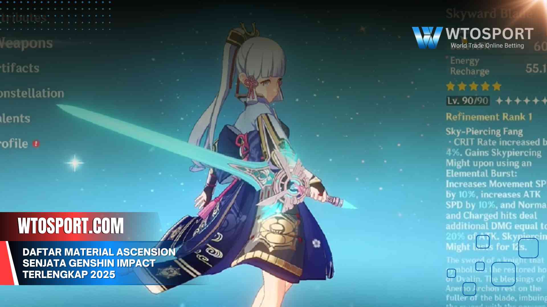 Daftar Material Ascension Senjata Genshin Impact Terlengkap 2025