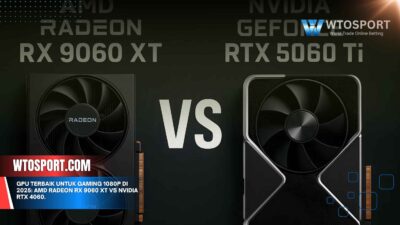 GPU Terbaik untuk Gaming 1080p di 2025: AMD Radeon RX 9060 XT vs NVIDIA RTX 4060.